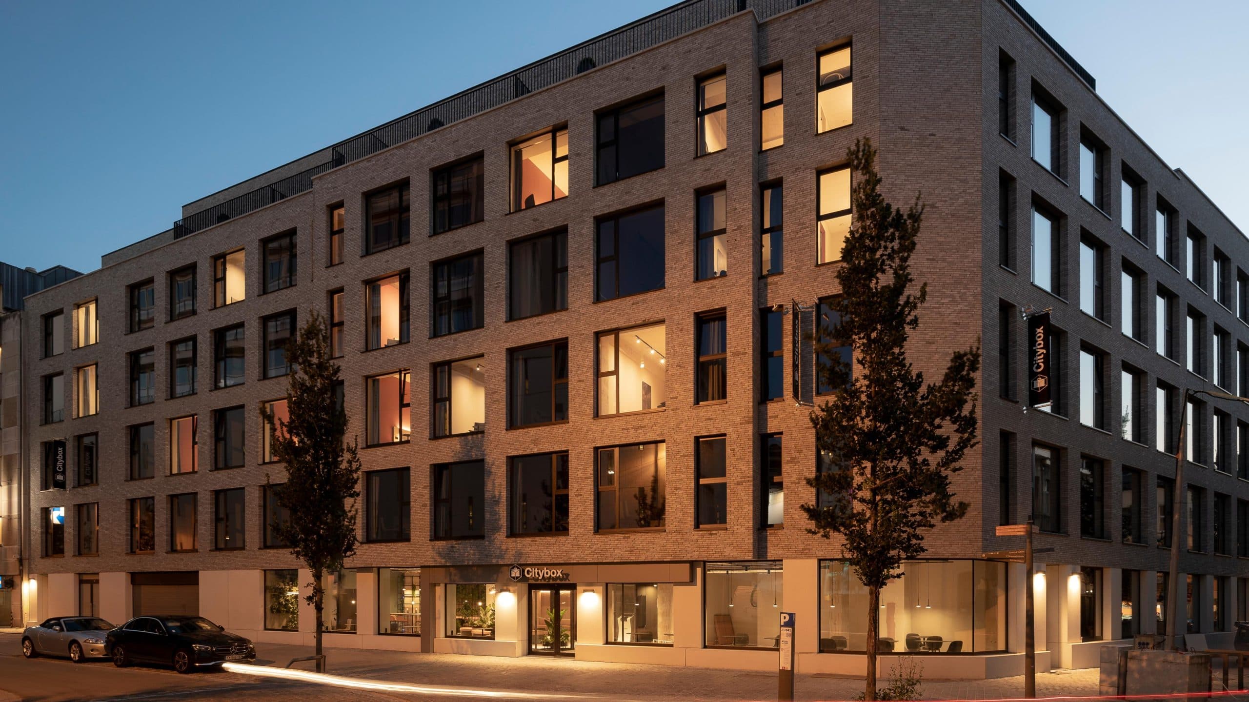 Picture of the outside of Citybox Antwerp